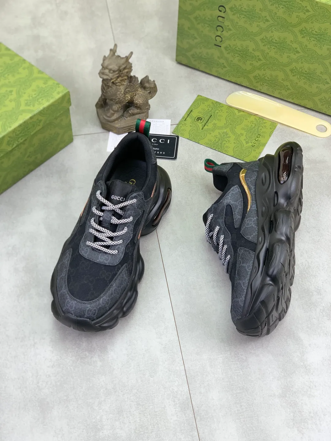 Men's men's shoes 💰P440💰 [New model] (GUCCI) official website's latest 🎁🎁casual and fashionable men's shoes 👟, hot style 💥 style is simple and elegant, exclusive for trendy men. Unique official website's latest brand double G elements Original 👑Gucci decoration, fashionable and generous, the fabric is original frosted calfskin✅Fully imported first-layer pigskin lining, the official website specifies wear-resistant, lightweight original rubber casual outsole, the classic model is taken in real life🎬38-44 4️⃣ colors available